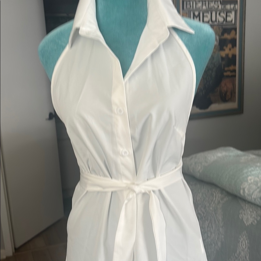 SHEIN halter wrap tie top.  Cotton blend.  Brand new.